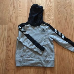 Adidas Grey and Black Hoodie